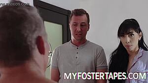 Foster Stepmom Becky Bandini Welcomes Judy Jolie with Brother Sneak Fuck  