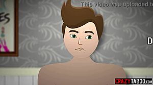 in the empty classroom, the horny teacher spots her naughty colleague masturbating and jumps on his cock for a rough fuck