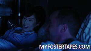 Foster Stepmom Becky Bandini Welcomes Judy Jolie with Brother Sneak Fuck  