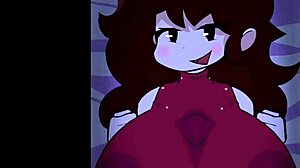 Girlfriend's Massive Tits Bounce in Brutal FNF Titty Fuck Slam