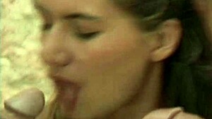 Esther's park gangbang fills all holes with cum!