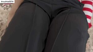 indian couple sneaks dirty fuck talk doggystyle in pg room bed