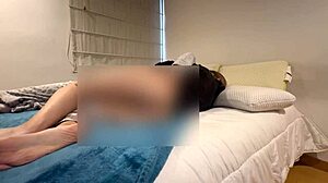 hubby's maid fingers bathroom then grinds lesbian ass