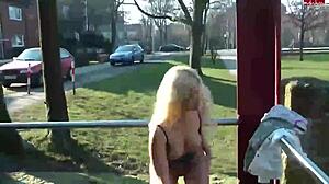 i'm german blonde teen slut naked public flashing tits