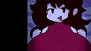 Girlfriend's Massive Tits Bounce in Brutal FNF Titty Fuck Slam