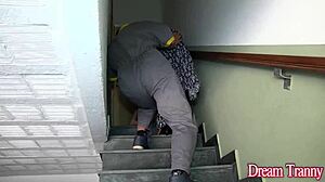 pervy guy bareback dominates tbabe mariana lins creampie ass