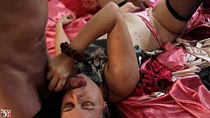 french amateur satin panties heels dirty talk deepthroat cumshot!