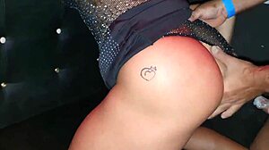 brunette latina milf's athletic ass anal at swing gloryhole festa