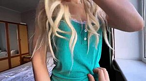 step mom spots stepson stroking cock and drains him into her panties