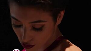 brooklyn gray spreads flexible legs wide sucking dildo with perfect body tease