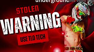 shaved model rides monster black cock in thong bubble butt threesome