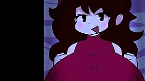 Girlfriend's Massive Tits Bounce in Brutal FNF Titty Fuck Slam