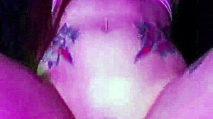 dripping wet pussy rides huge dildo till clothes rip off