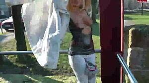 i'm german blonde teen slut naked public flashing tits