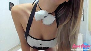 joi dancing funk with anal plug begs cum in ass