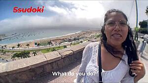 latina milf rides huge cock outdoors confessing creampie fetish passion