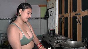 Monster Cock Slams Chubby Milf While Chopping Veggies in Kitchen