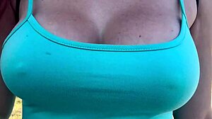 italian milf big tits bounce miami streets hard nipples out?