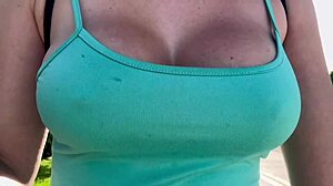 italian milf big tits bounce miami streets hard nipples out?