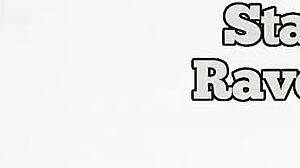 raven bay's pierced tattooed tits star in her teasing brunette handjob