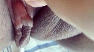 watch her massive clit throb and pulse teasingly on camera