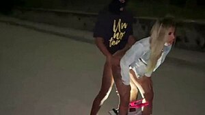 wife squirts three times rubbing bareback oral in public crowd