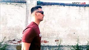 Brunette Big Tits Bombshell Fucked Doggystyle After Rescue