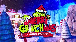 Grinch and Victoria Camargo dirty anal Christmas fuck