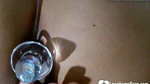 horny babysitter fingers ass closeup with huge toy