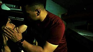 Brunette Big Tits Bombshell Fucked Doggystyle After Rescue