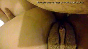 fat guy pounds hairy girlfriend pussy hard