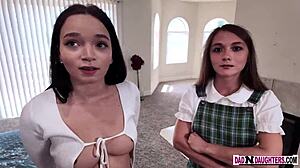 nasty stepdaughter seduces stepdaddy for dirty family fuck