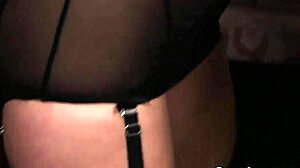 frisky kitten swallows bukkake facial cumshot jizz after blowbang