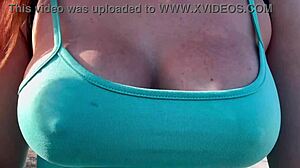 italian milf big tits bounce miami streets hard nipples out?