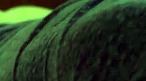 Real couple intimate sex in jeans bra panties black beauty