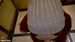 latina sucks big cock bent over for outdoor christmas gifts