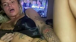 big titty goth girl teases in erotic solo fantasy