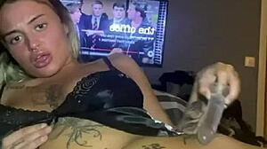 big titty goth girl teases in erotic solo fantasy