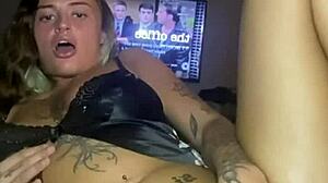big titty goth girl teases in erotic solo fantasy