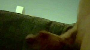 Colombian stud jerks huge cock on hotel balcony cums twice uncut