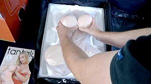 Terry takes wild ride on tantaly's britney angels realistic fuck doll toy test