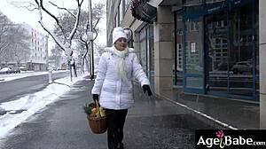 only young 18+ massive cock satisfies granny malya