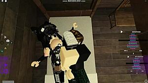 emo roblox girl pounded hard on bed sucking cock