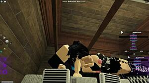 emo roblox girl pounded hard on bed sucking cock