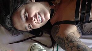 Sexy teen rides monster cock cowgirl in romantic outdoor couple sex.