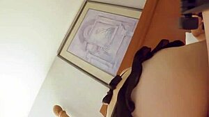 sexy petite babe rides cock close-up before taking huge creamy load