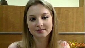 Beautiful Blonde Nympho Sunny Lane Rides Patient Cock to Facial Cumshot