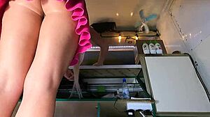 THIS HOT BITCH'S PERFECT PUSSY CAUGHT ON HIDDEN WORK CAM UPSKIRT POV