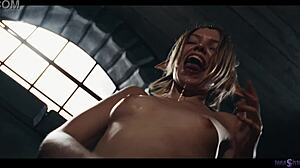 Blonde elf infects Octokuro with craving parasites pussy?