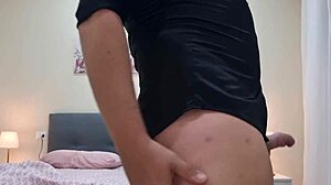 Tattooed Euro Hottie Jerks Hard Cock to Massive Cumshot